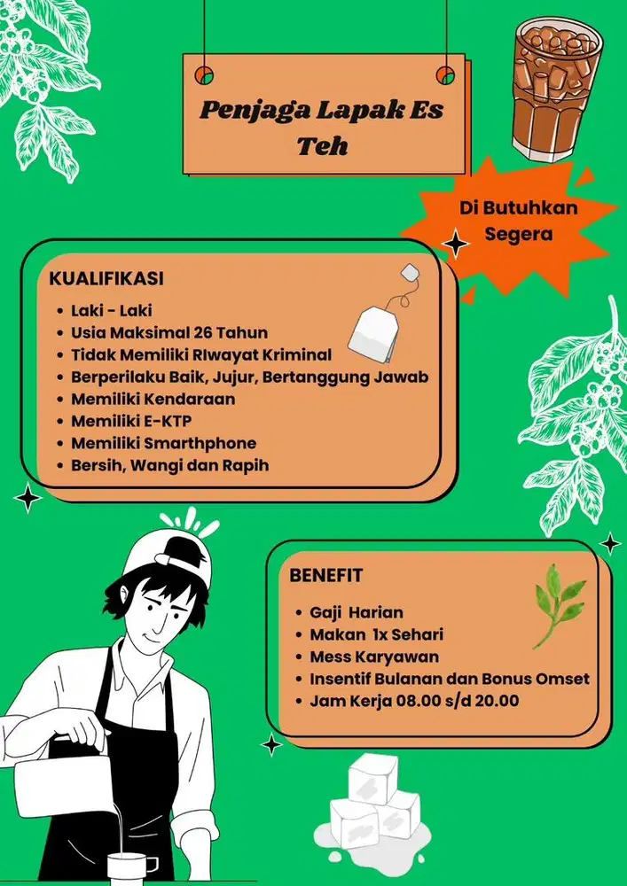 PENJAGA LAPAK ES TEH