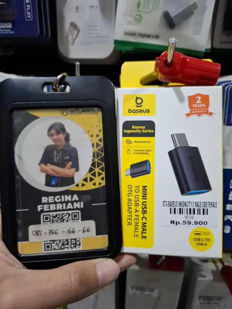 OTG BASEUS INGENUITY C MALE USB FEMALE | ATLANTIS DAHSYAT