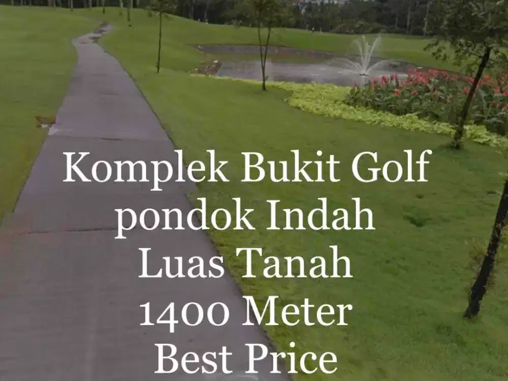 Jual Rumah Komplek Bukit Golf Pondok Indah hitung tanah. Jual Kavling Komplek Bukit Golf Pondok Indah