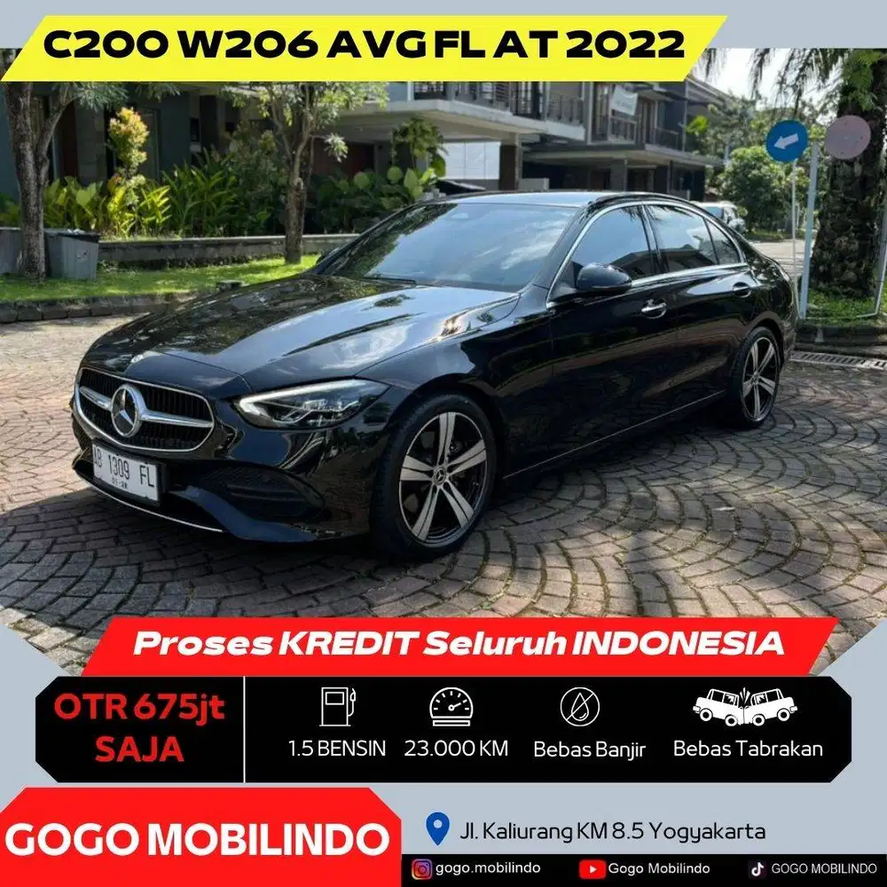 Mercedes Benz C200 AVG FL W206 2022 AB Tgn1 DP Minim Kredit Murah