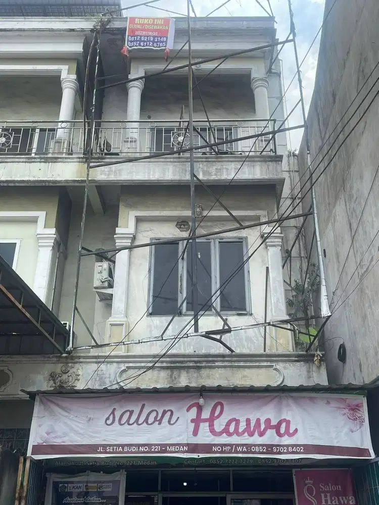 Jual Cepat Ruko 3 Lantai, pinggir jalan Setia Budi Tanjung Rejo Medan