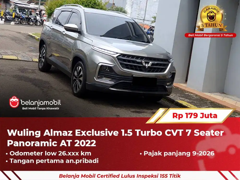[ LOW KM ] Wuling Almaz Exclusive 1.5 Turbo 7 Seater 2022/2023