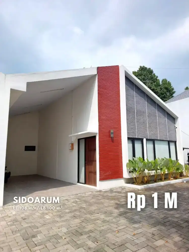 Dijual Rumah Modern Lingkungan Perumahan di Sidoarum Godean