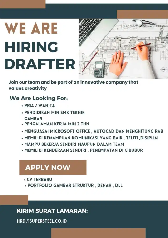 Lowongan Kerja Drafter