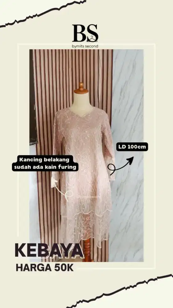 Bymits Second Kebaya Pink