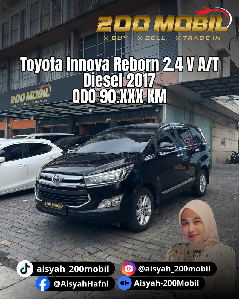 Toyota Innova Reborn 2.4 V A/T 2017 Diesel