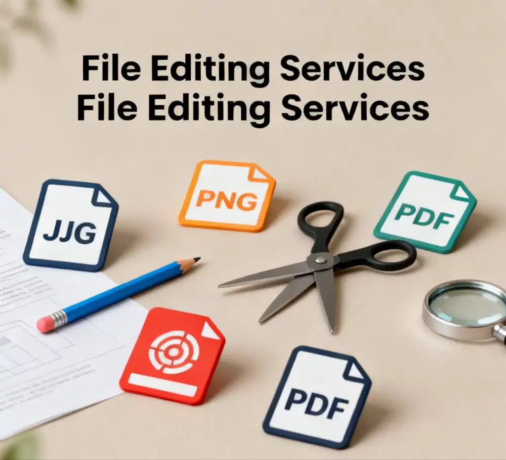 Jasa edit file PDF, word, Excel.