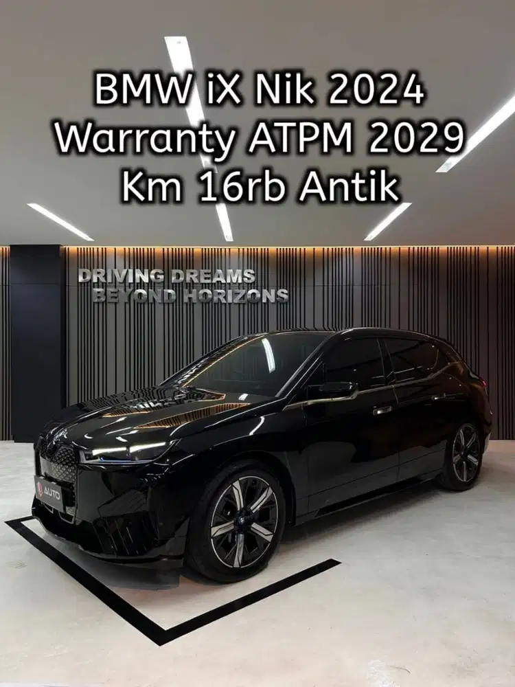BMW iX EV xDrive40 2024 Hitam Full Electric Km16rb B168TMD