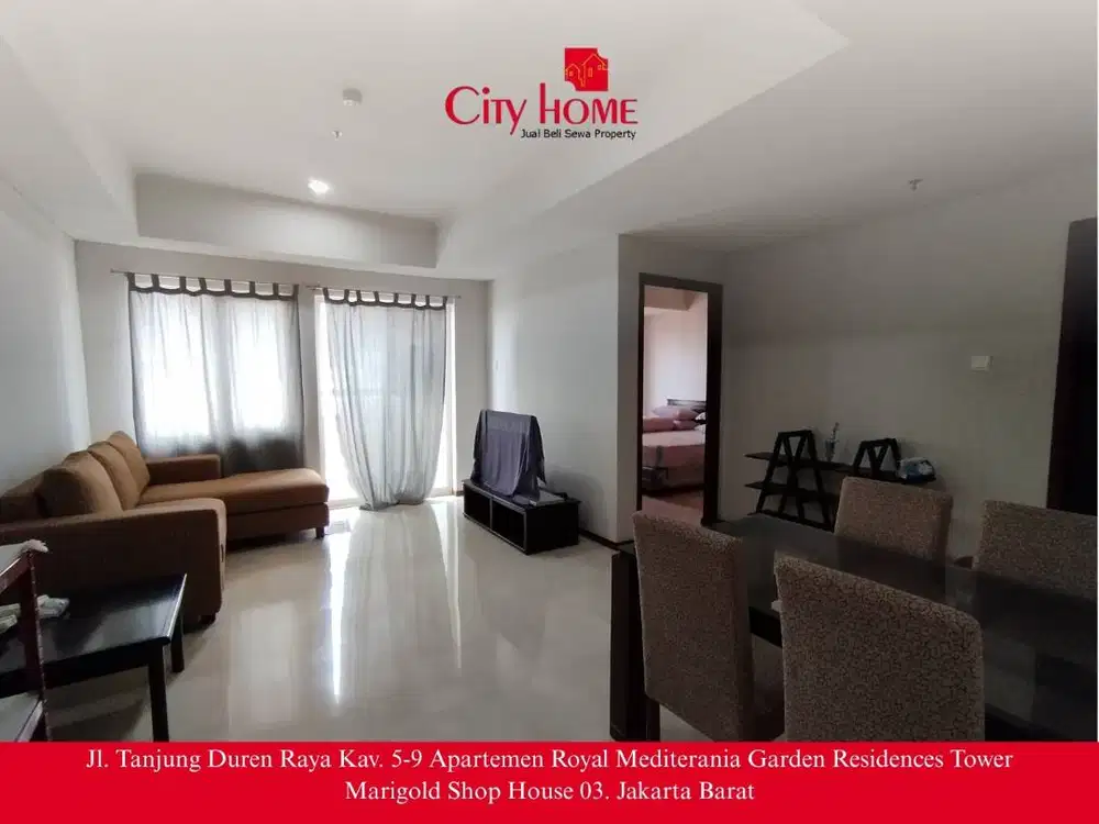 Apartemen Favorit 2+1BR Siap Tinggal Dekat Central Park Mall