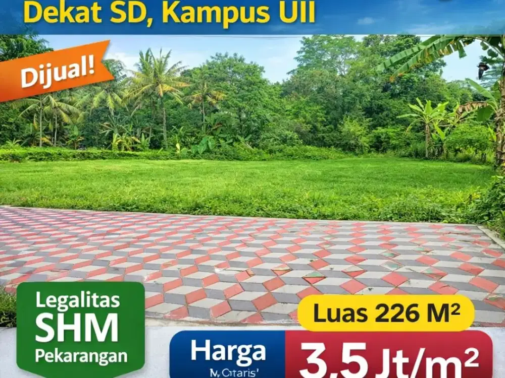 Tanah Jogja 2 MENIT SD BIAS KALIURANG SHMP