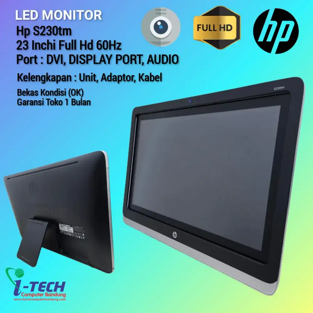 LED MONITOR HP S230TM 23 FullHD 60Hz