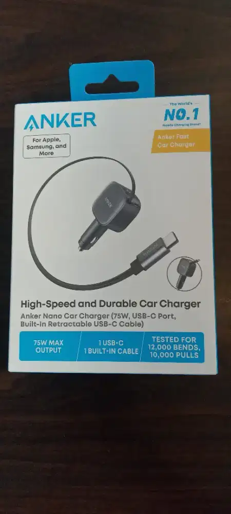 Anker USB-C Car Charger 75W Max A2738HA2