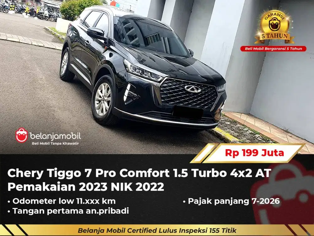 [ LOW KM 11RB ] Chery Tiggo 7 Pro Comfort 1.5 Turbo 4x2 AT 2022/2023