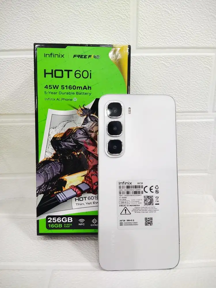 Infinix hot 60i 8/256 grs 12/2026 full original