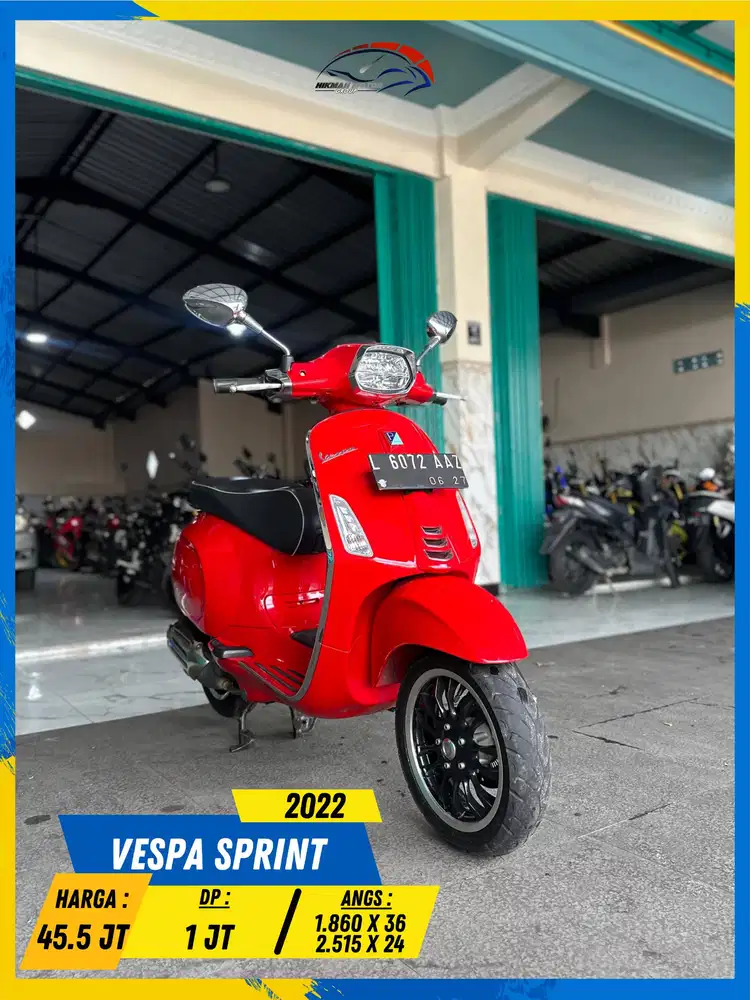 VESPA SPRINT 2022 LIKE NEW MASZEHH HIKMAH MOTOR KEPUH