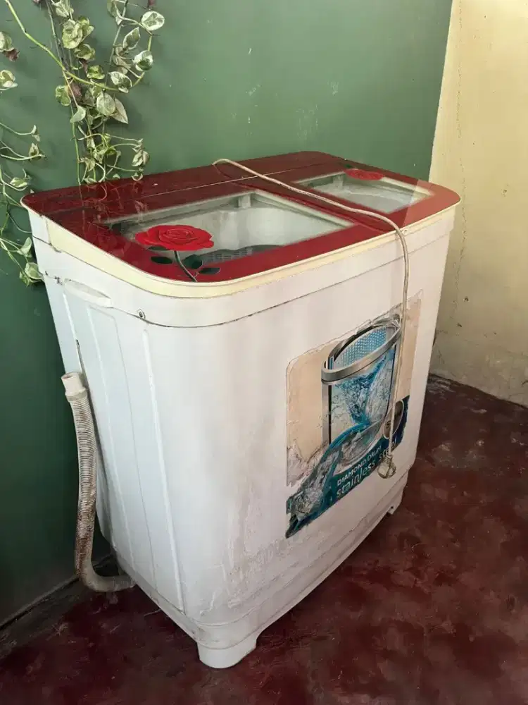 Jual cepat mesin cuci dua tabung 9kg