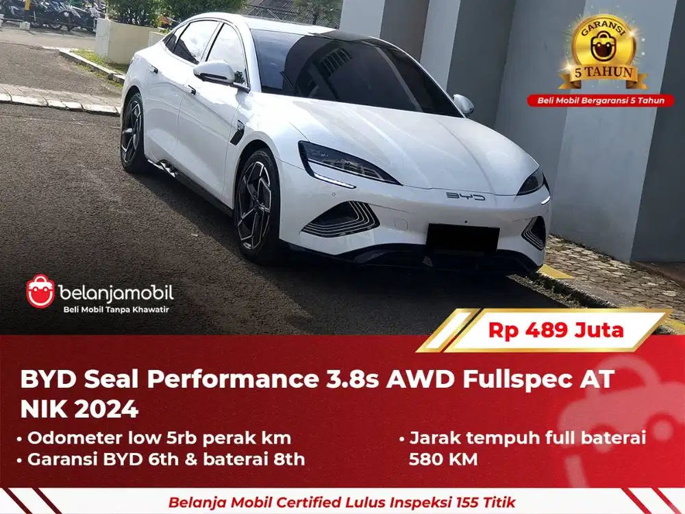 [ LOW KM 5RB ] BYD Seal Performance 3.8s AWD Fullspec AT 2024/2025
