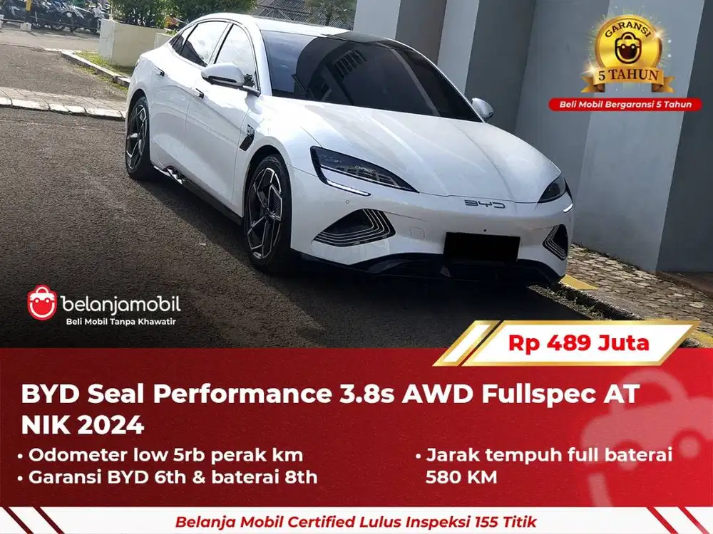 [ LOW KM 5RB ] BYD Seal Performance 3.8s AWD Fullspec AT 2024 2025