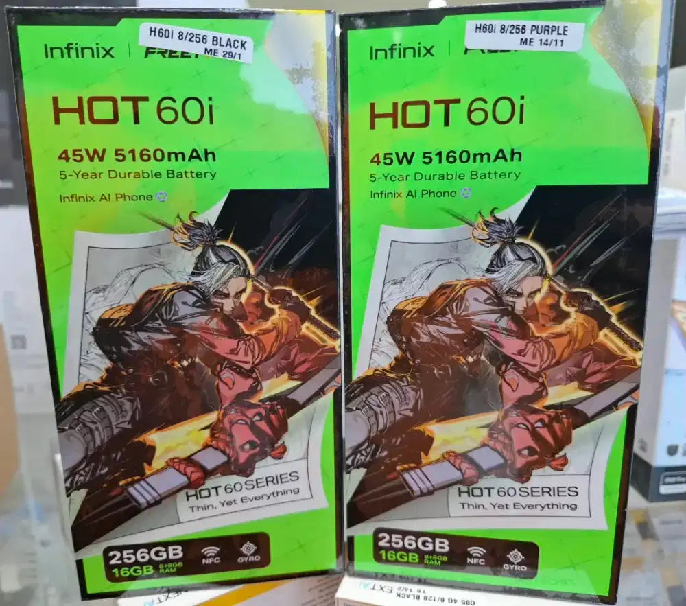 Infinix Hot 60i 256Gb Kredit Free Handsfree