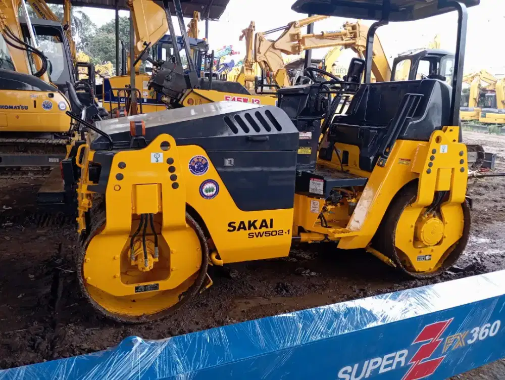 Dijual Tandem Roller Sakai SW502-1 Double Drum Roller Buildup Harga DP