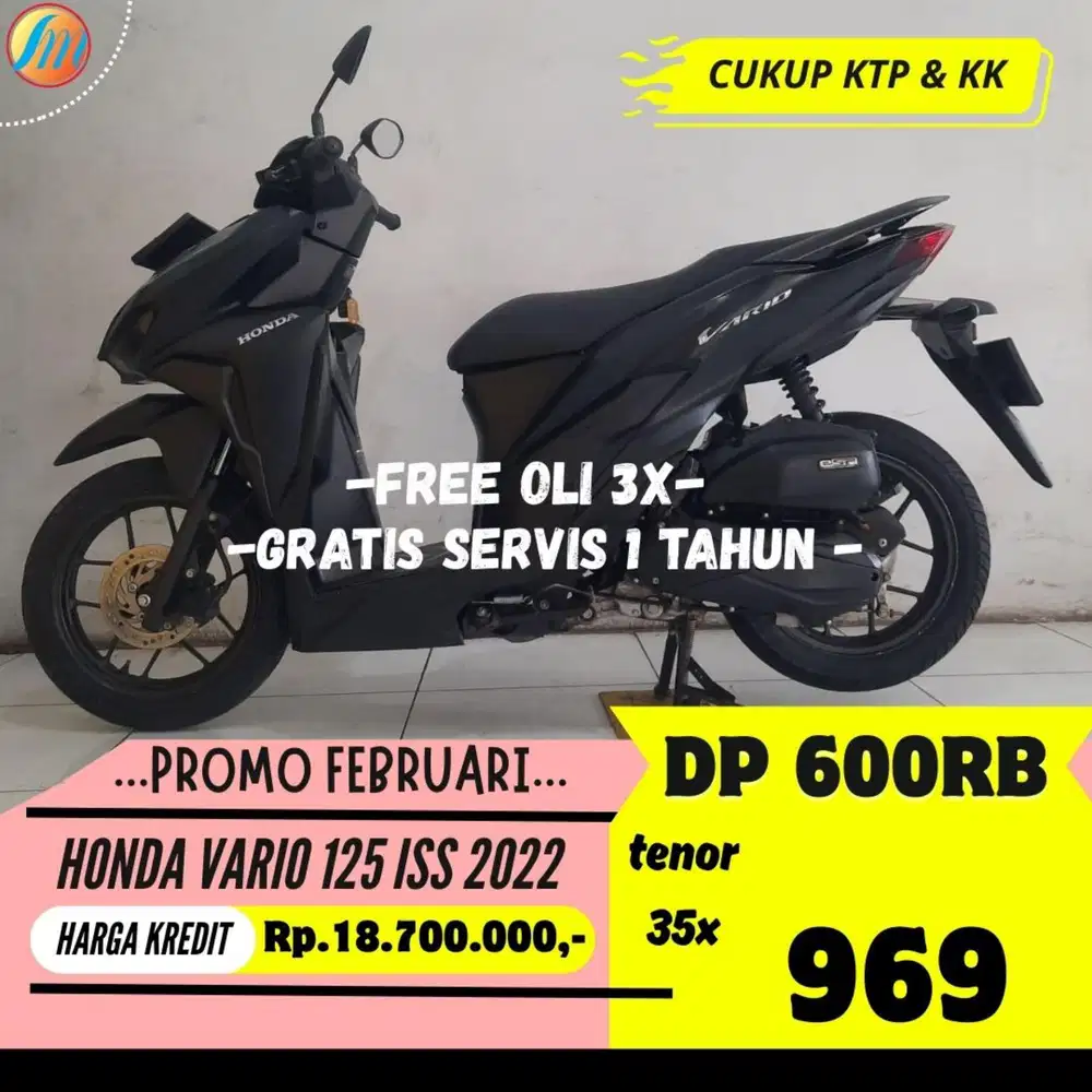 HONDA VARIO 125 ISS 2022 DP CUKUP 600RIBU ANGSURAN SANGAT TERJANGKAU