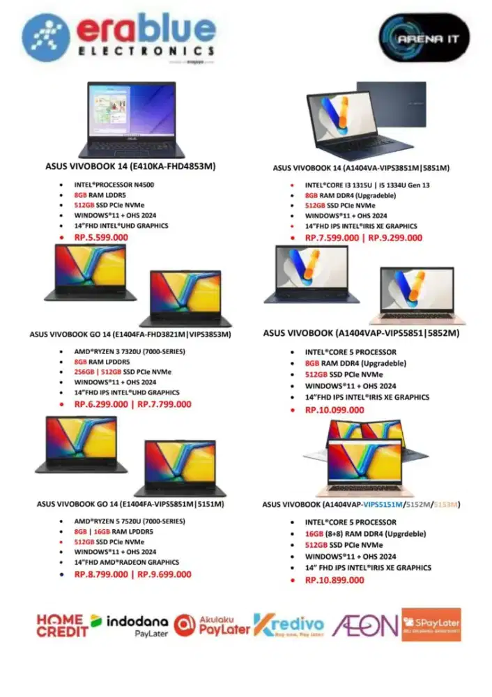 Promo cicilan laptop