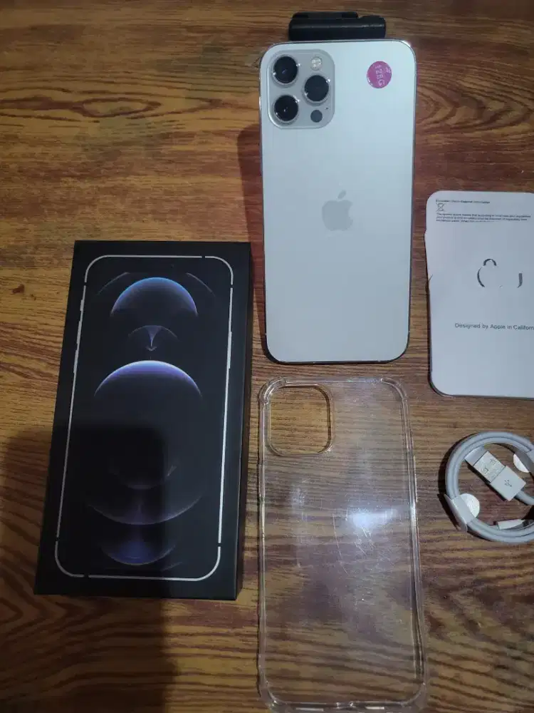 Iphone 12 pro max 128gb white inter fullset mulus all operator nominus