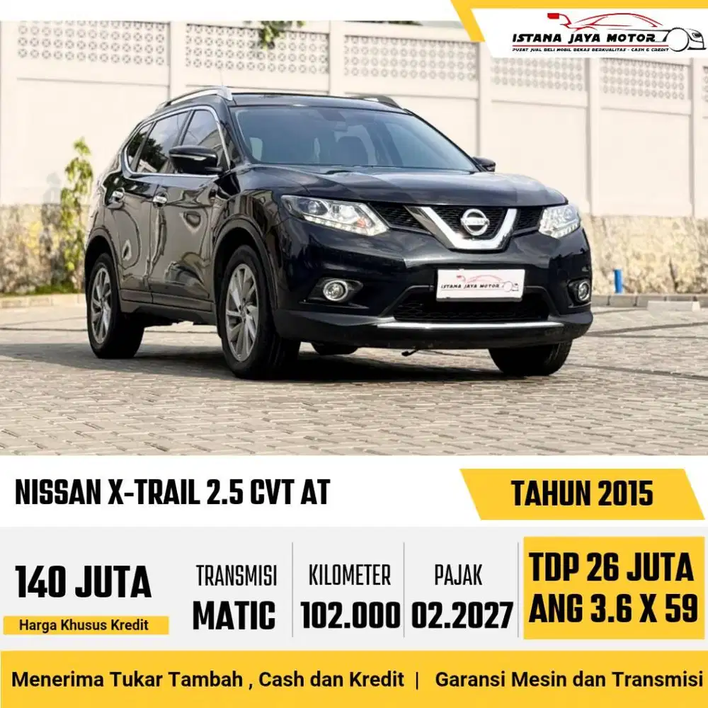[TANGAN 1] Nissan X-Trail 2.5 CVT T32 AT 2015 Hitam