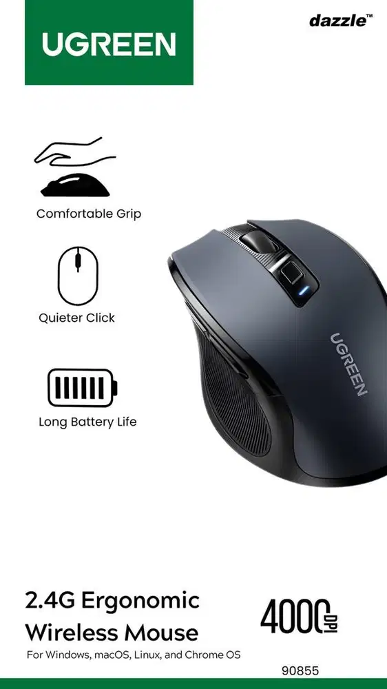 Ugreen 90855 Ergonomic