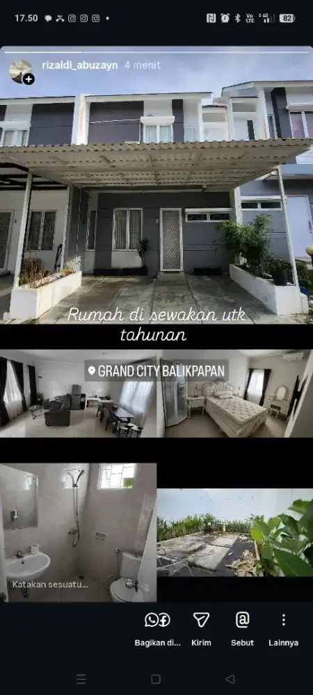 Rumah sewaan di grand city