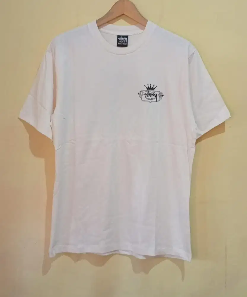 STUSSY BUILT TO LAST PIGMENT DYED TEE CREAM