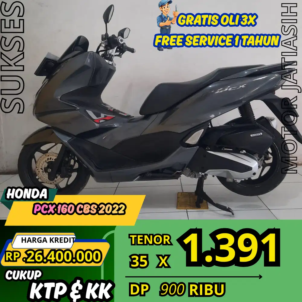 PROMO SPESIAL HONDA PCX 160 CBS  2022 SYARAT KTP&KK AJA
