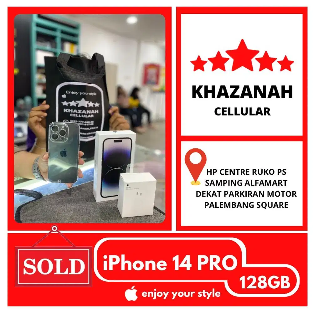 PROMO !! SECOND IPHONE 14 PRO 128GB EKS INTER