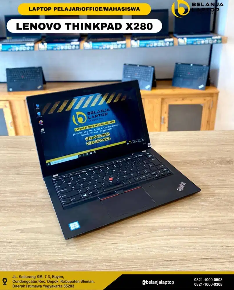 Lenovo Thinkpad X280/intel i5 gen 8/8GB/256GB/TERMURAH!!