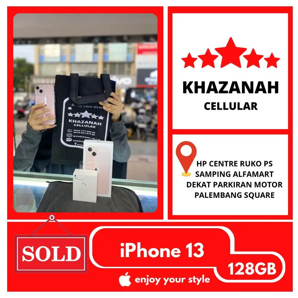 PROMO !! SECOND IPHONE 13 128GB EKS INTER