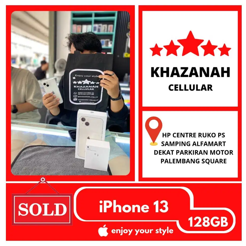 PROMO !! SECOND IPHONE 13 128GB EKS INTER