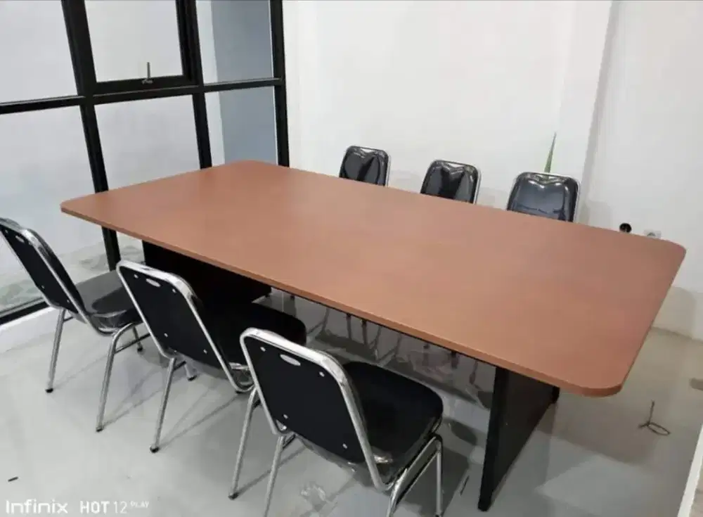 PAKET MEJA RAPAT + 6 KURSI