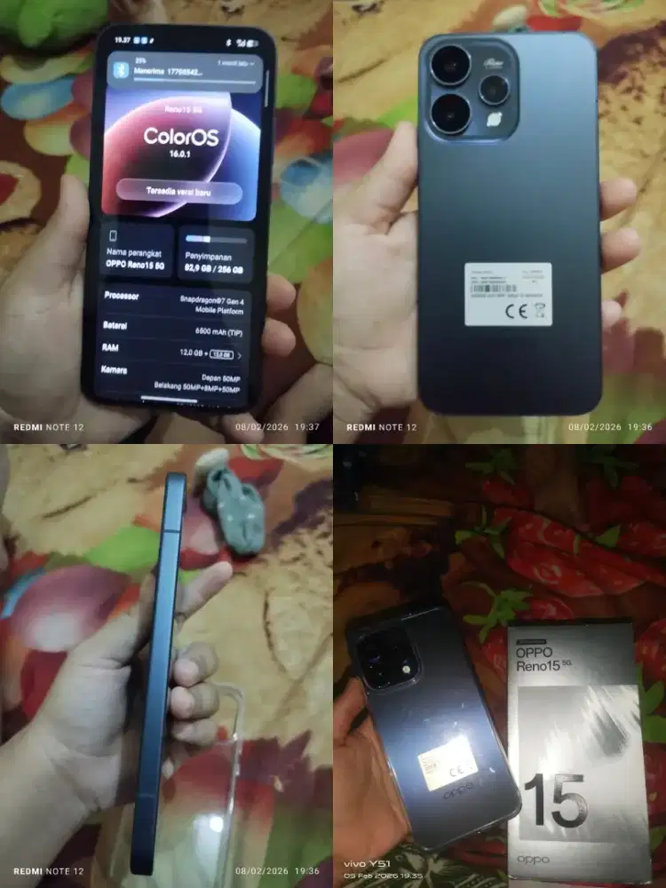 Oppo reno 15 5g Pemakaian 2 Minggu mulus