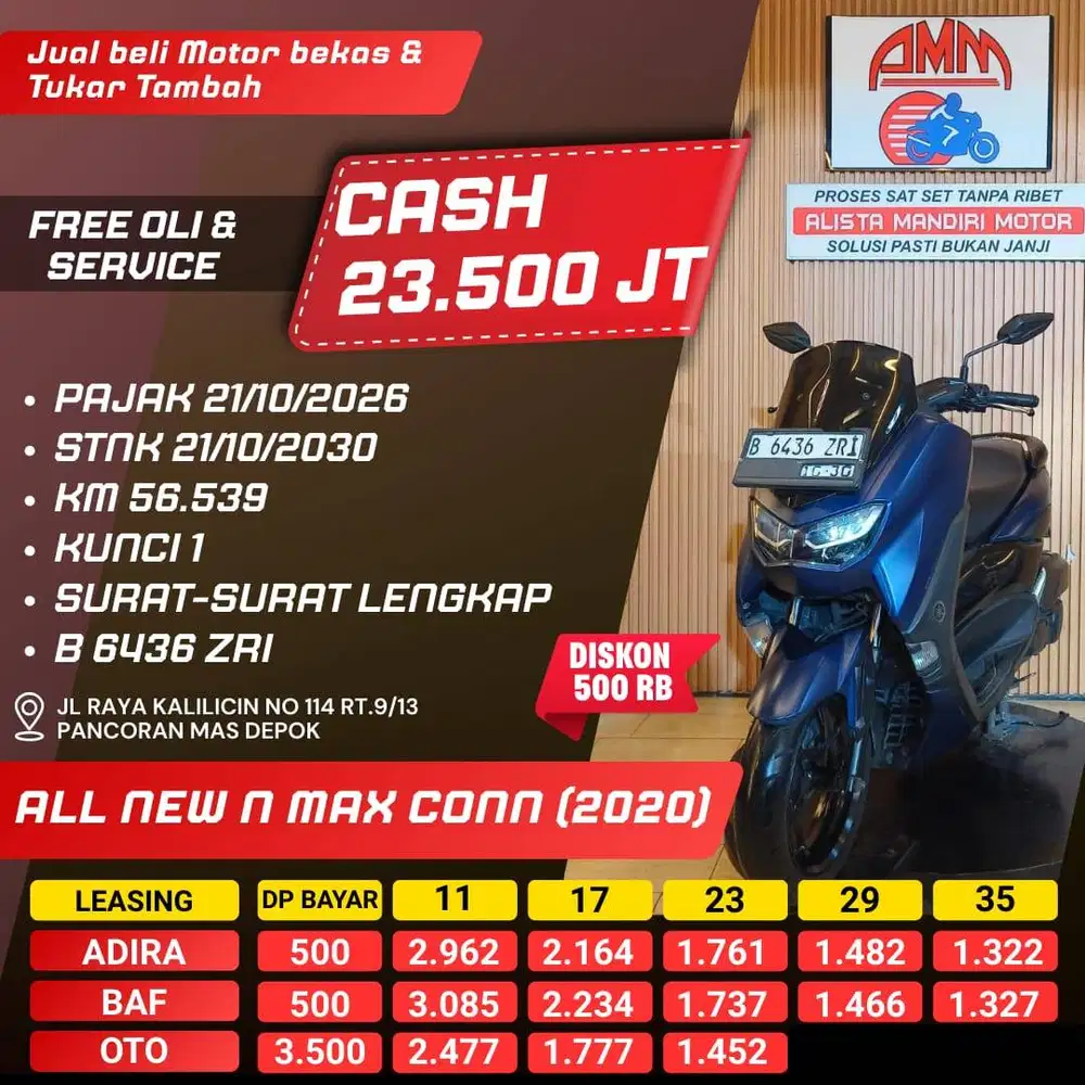 ALL NEW NMAX CONN 2020 PAJAK HIDUP KUNCI 2 KREDIVO INDODANA SPAYLATER