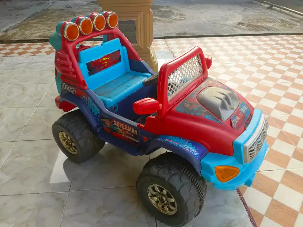 mobil Aki cas anak model Jeep mobilan Aki buat anak anak