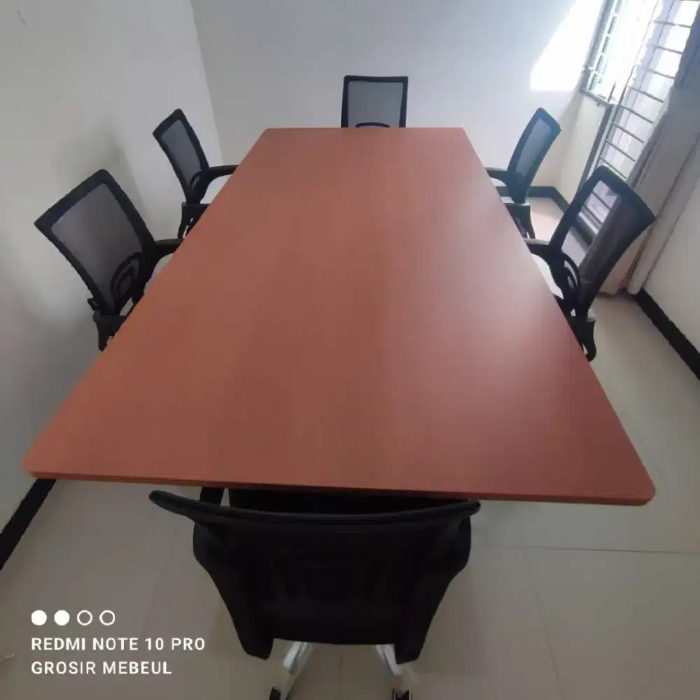 PAKET MEJA RAPAT + 6 KURSI