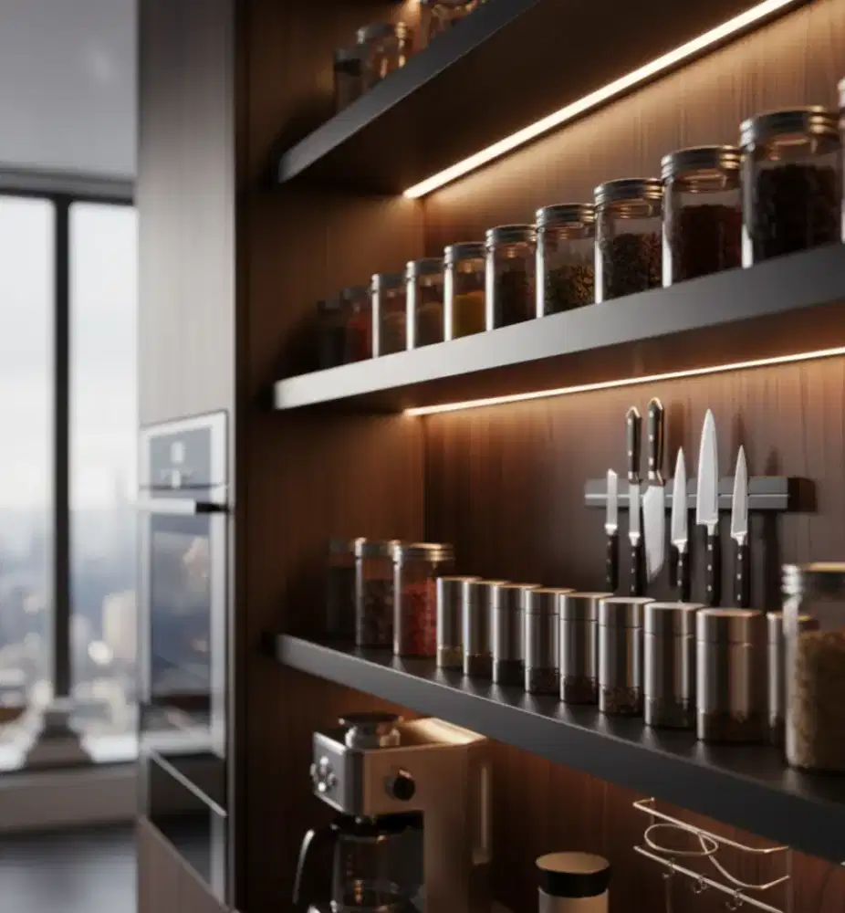 Kitchen set seperti lemari pintar