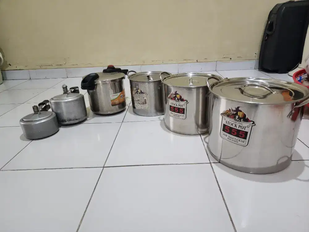 3pcs Presto dan 3pcs Panci Stainless steel 555