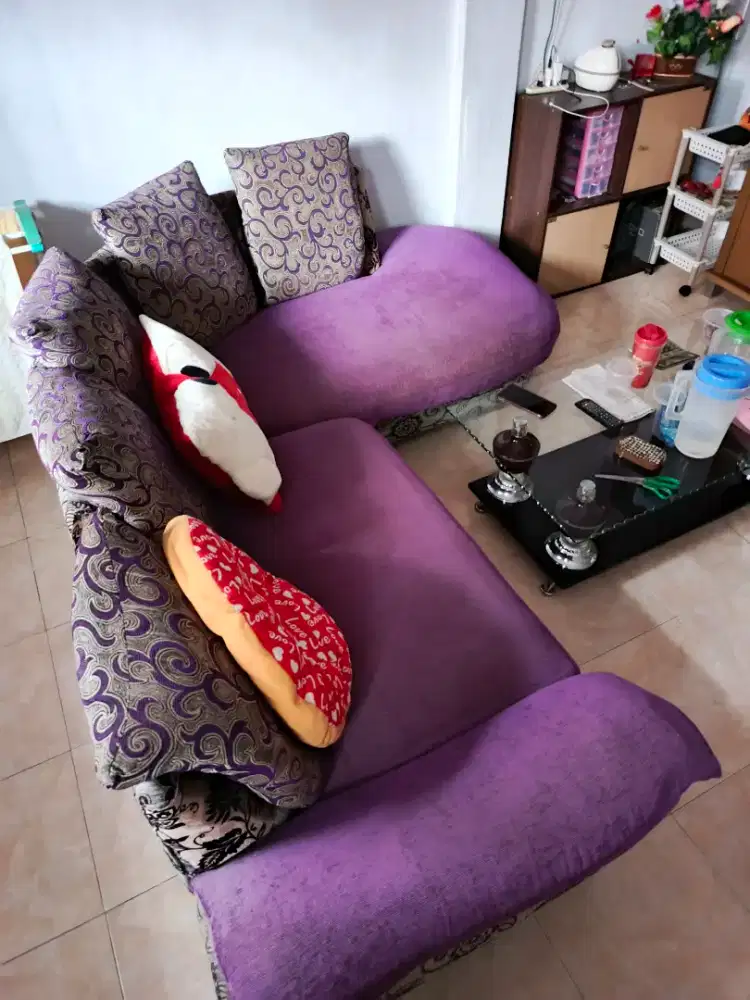 Sofa Model L (Kondisi Bagus & Mantap)