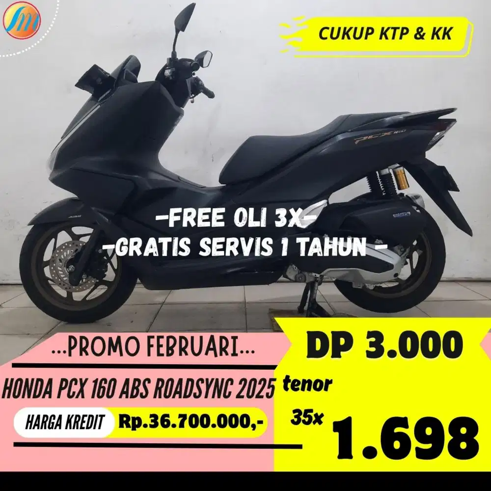 DP 3JUTA HONDA PCX 160 ABS ROADSYNC 2025 ANGSURAN SANGAT TERJANGKAU