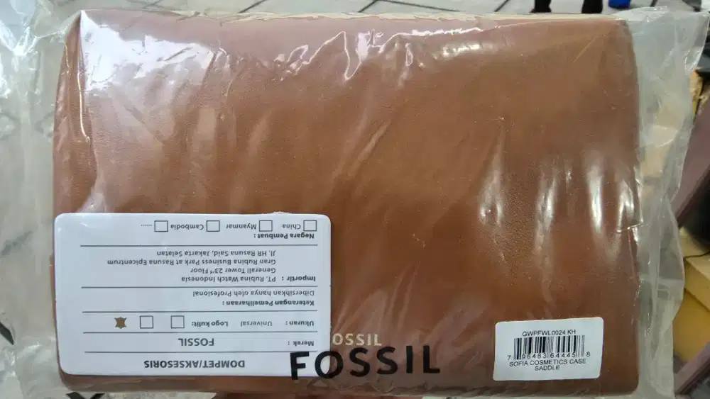 FOSSIL - Sofia Cosmetic Case Saddle