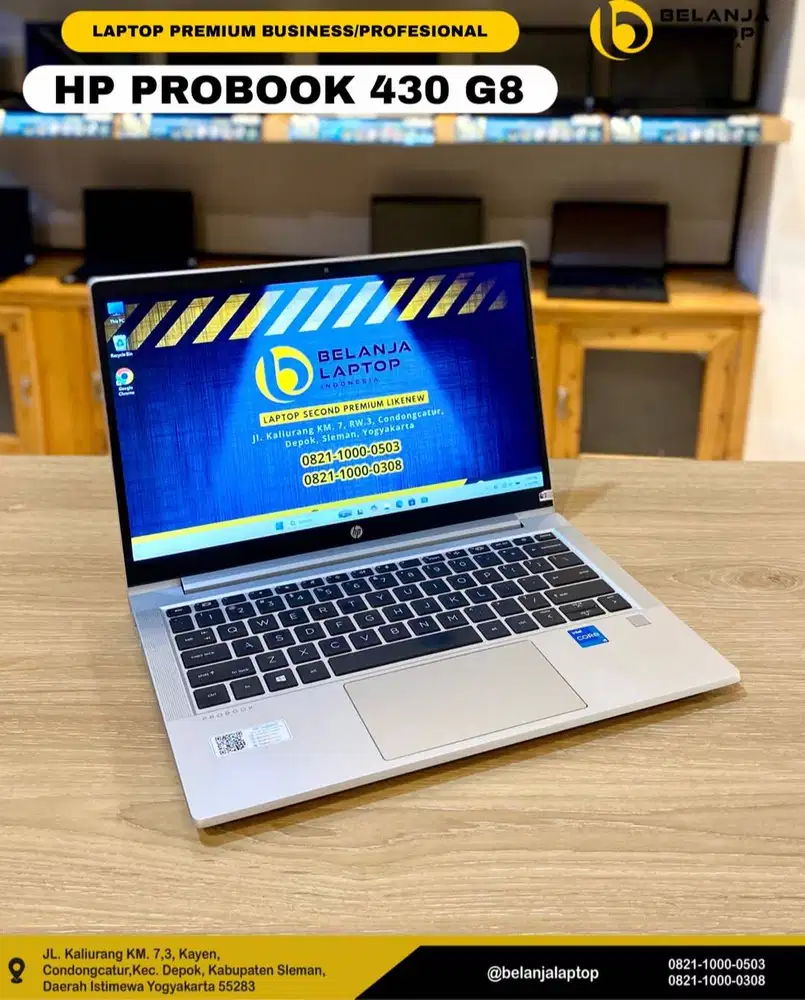 HP ProBook 430 G8/intel i5 gen 11/8GB/256GB/TERMURAH!!