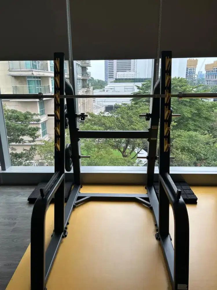 DHZ Fitness Commercial Squat Rack Set – Full Set Siap Pakai