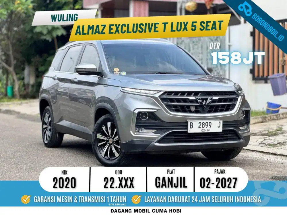 Wuling Almaz Exclusive T-Lux 5seat AT Abu Abu 2020