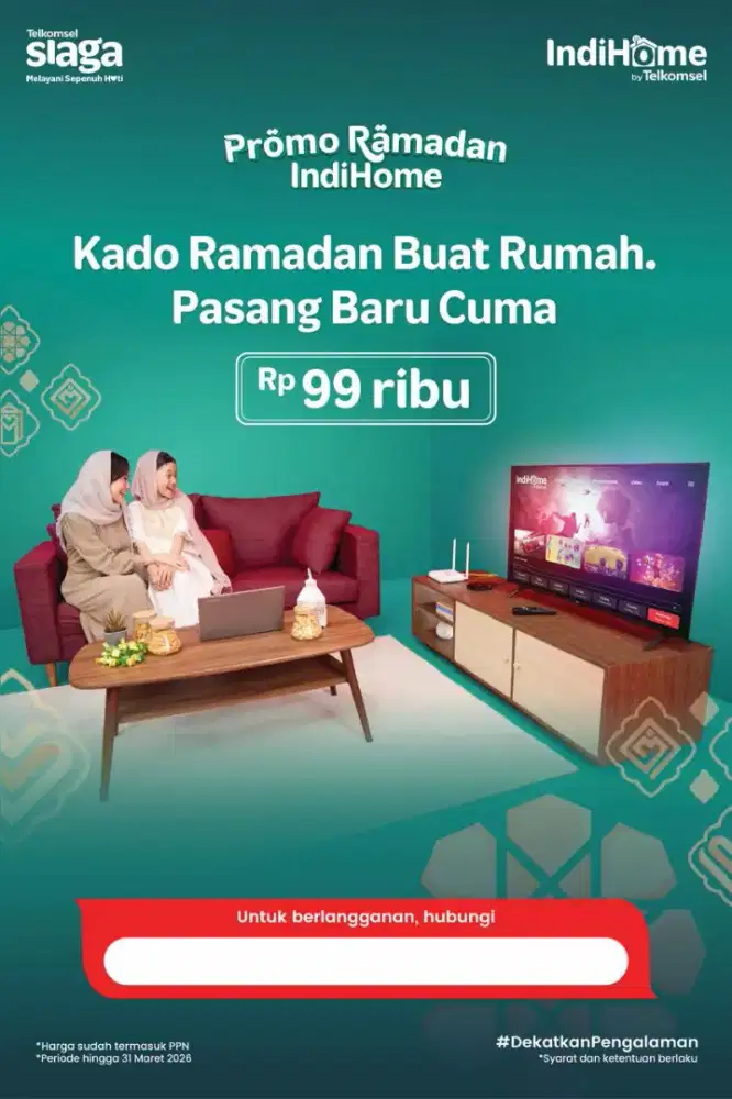 Promo‼️ Wi-Fi IndiHome 10, 50, 75, 150, 200 Mbps Murah‼️